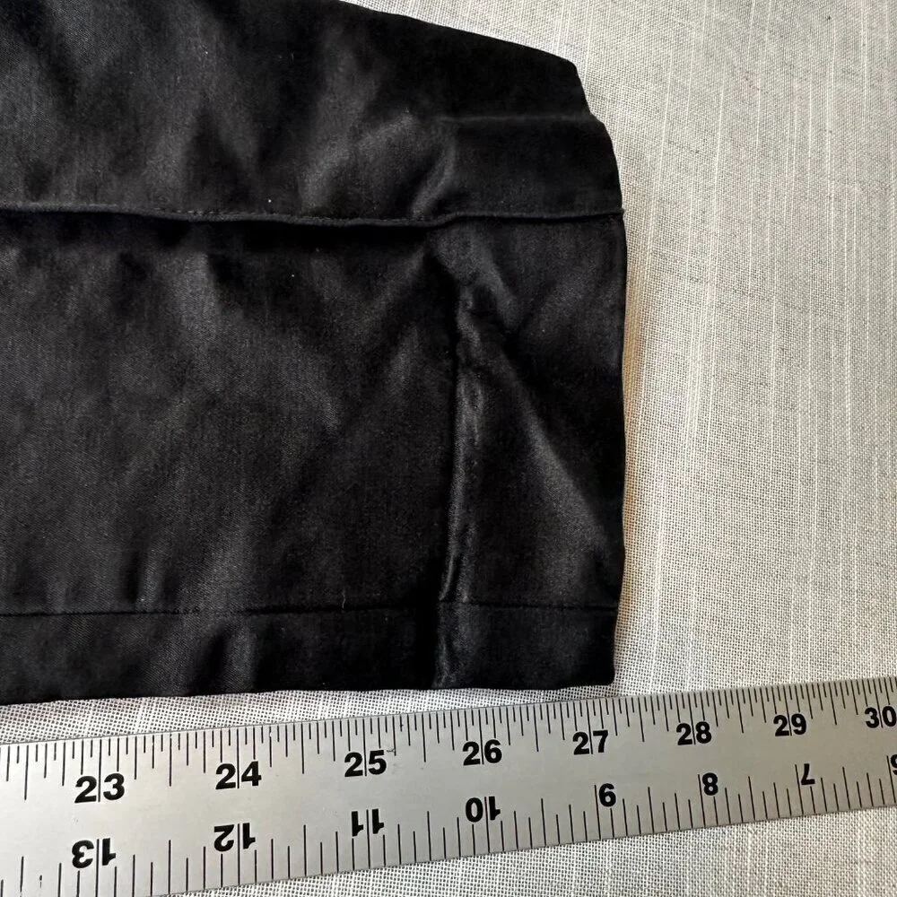 Tory Burch Black Satin Pants w/ Front Crease Size Womens 4 - Office / Basic